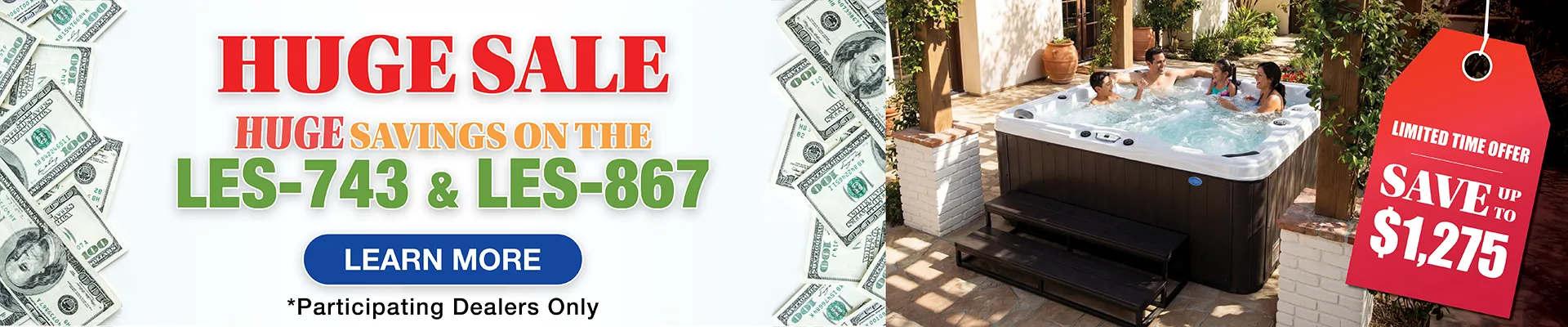 Calspas hot tub being used in a family setting - West Field